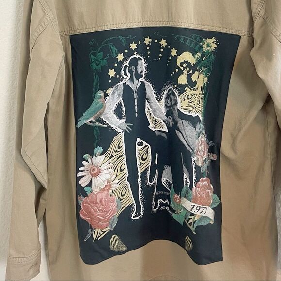 Fleetwood Mac Rumors Daydreamer upcycled utility jacket custom ONE OF A KIND  8 - Picture 2 of 8